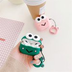 Wholesale Airpod Pro Cute Design Cartoon Silicone Cover Skin for Airpod Pro Charging Case (Green Frog)